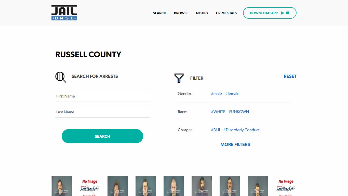 Russell County Jail Inmate Search and Mugshots | JailBase